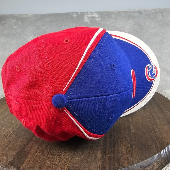VTG Chicago Cubs‎ Baseball Cap OS Strap Back Wool Genuine MLB Twins Enterprise - Picture 6 of 9